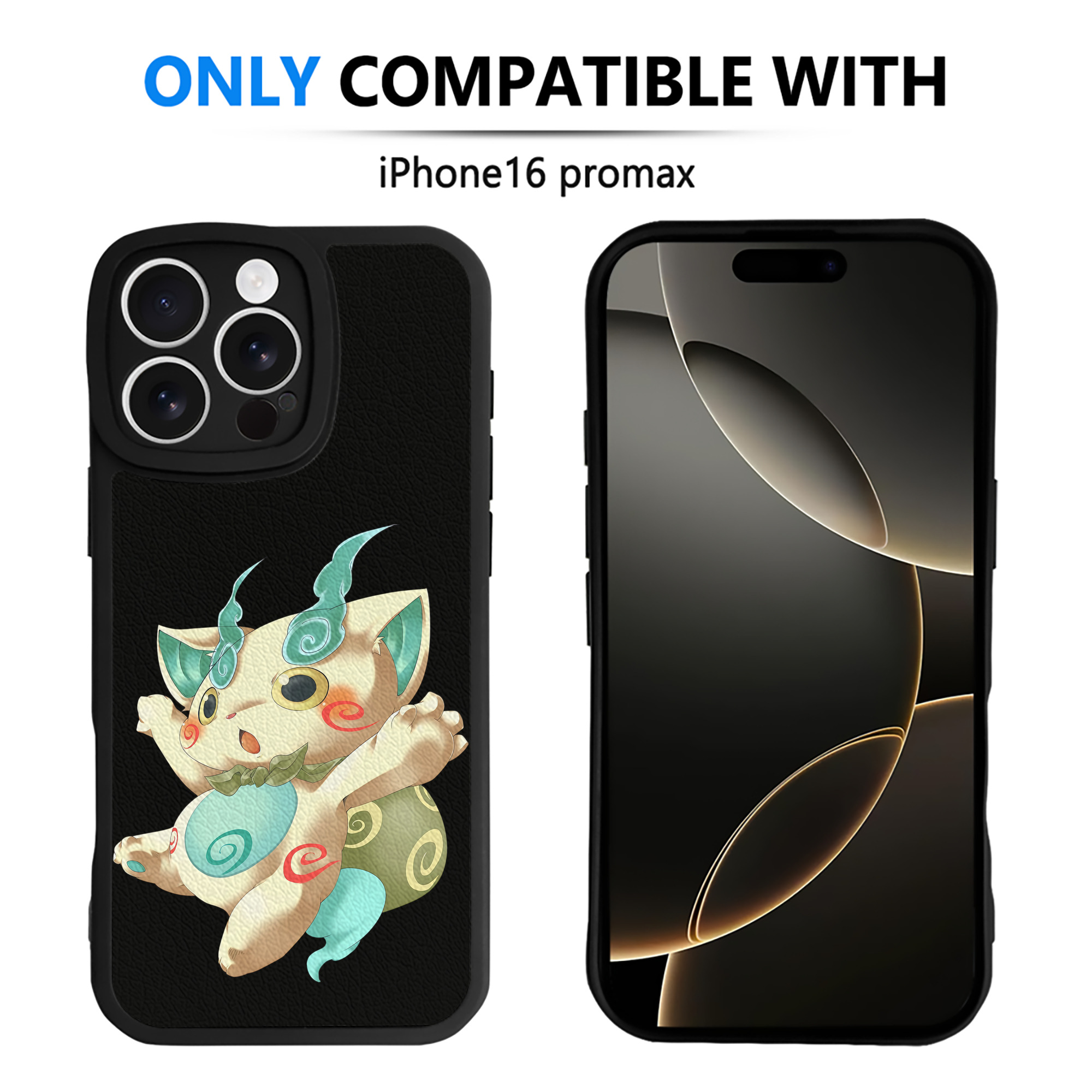 （画像用） 妖怪ウォッチ Yo-kai Watch 【iPhone 16シリーズ対応】シリコンスマホケース（レザー調） 材質：シリコン